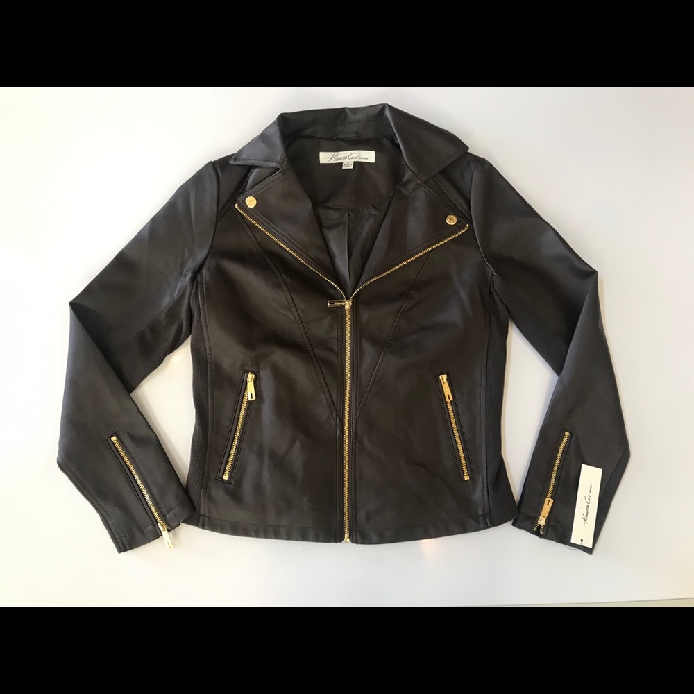 Kenneth Cole faux leather jacket size S